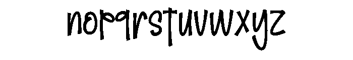 Bright Harmony1 Font LOWERCASE