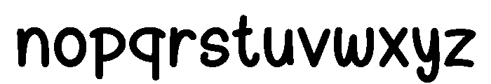 Bright Hope Font LOWERCASE