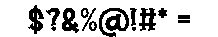 Bright Humble Font OTHER CHARS