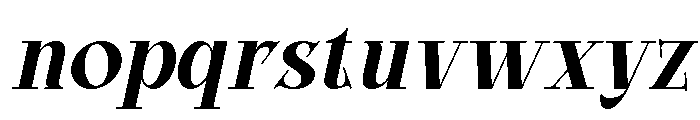 Bright Legacy Black Italic Font LOWERCASE