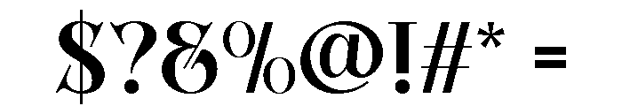 Bright Legacy Bold Font OTHER CHARS