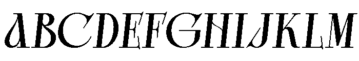 Bright Legacy Italic Font UPPERCASE