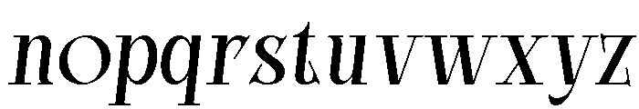 Bright Legacy Italic Font LOWERCASE