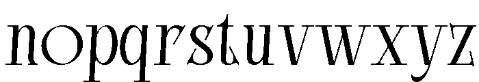 Bright Legacy Light Italic Font LOWERCASE