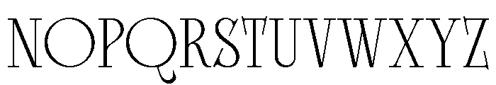 Bright Legacy Thin Italic Font UPPERCASE