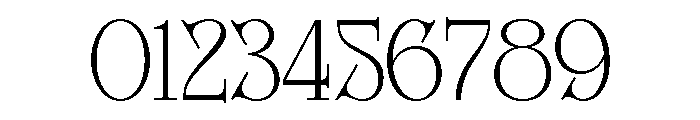 Bright Legacy Thin Font OTHER CHARS