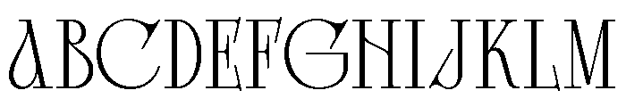 Bright Legacy Thin Font UPPERCASE
