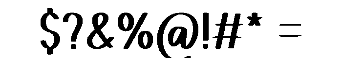 Bright March Font OTHER CHARS