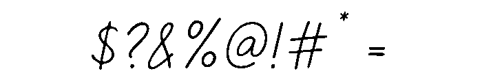Bright Mind Font OTHER CHARS