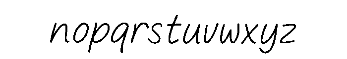 Bright Mind Font LOWERCASE
