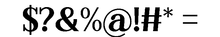 Bright Module Regular Font OTHER CHARS