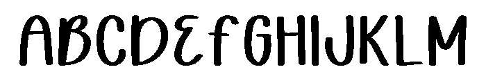 Bright Night Regular Font UPPERCASE