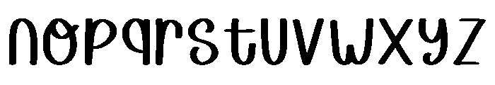 Bright Night Regular Font LOWERCASE