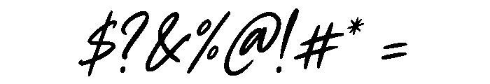 Bright Romance Alt Font OTHER CHARS
