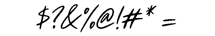 Bright Romance Script Font OTHER CHARS