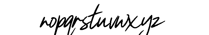 Bright Romance Script Font LOWERCASE