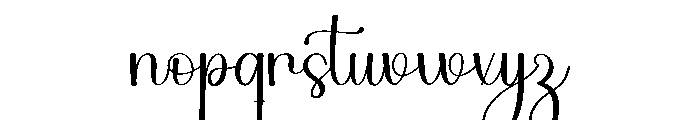Bright Standar Font LOWERCASE