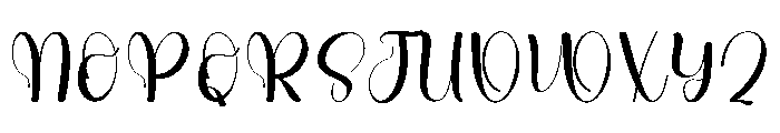 Bright Starlight Font UPPERCASE