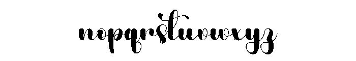 Bright Starlight Font LOWERCASE