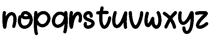 Bright Summer Regular Font LOWERCASE
