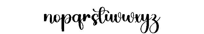 Bright Sunlight Font LOWERCASE