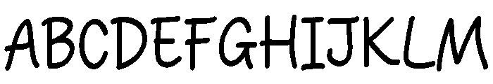 BrightHand Font UPPERCASE