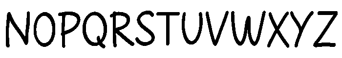 BrightHand Font UPPERCASE