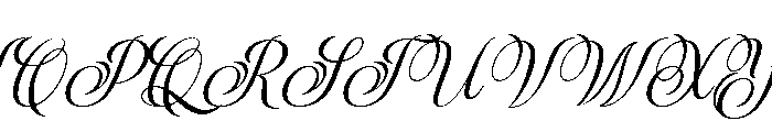 Brighter Calligraphy Regular Font UPPERCASE