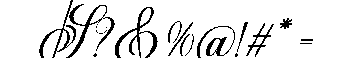 BrighterCalligraphy-Regular Font OTHER CHARS