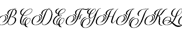 BrighterCalligraphy-Regular Font UPPERCASE