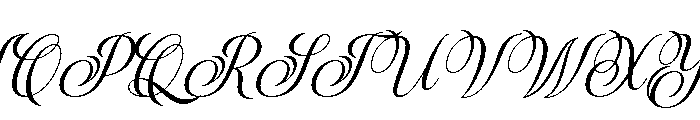 BrighterCalligraphy-Regular Font UPPERCASE