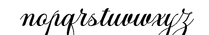 BrighterCalligraphy-Regular Font LOWERCASE