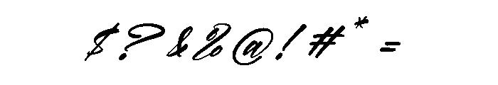 Brighters Radiant Italic Font OTHER CHARS