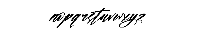 Brighters Radiant Italic Font LOWERCASE