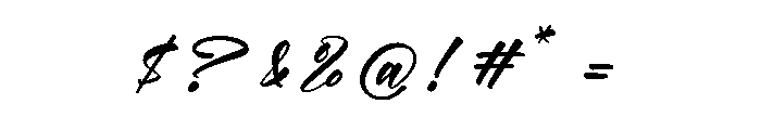 Brighters Radiant Font OTHER CHARS