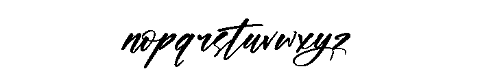 Brighters Radiant Font LOWERCASE