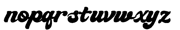 BrightonAvenue-Regular Font LOWERCASE