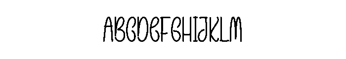 Brighty Holiday Font UPPERCASE