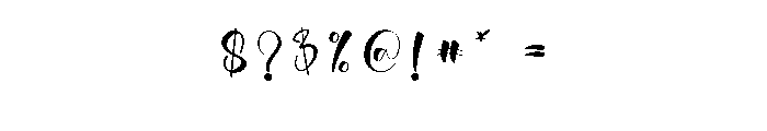 Brighty Signature Font OTHER CHARS