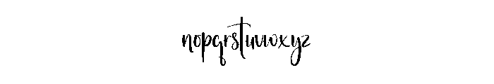 Brighty Signature Font LOWERCASE