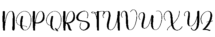 Brighty Sunday Font UPPERCASE