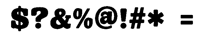 Brighty Swell Font OTHER CHARS