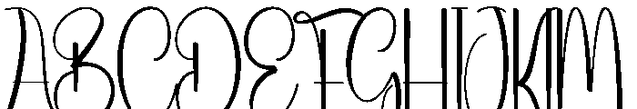 Brighty Valentine Font UPPERCASE