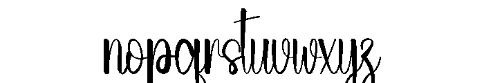Brighty Valentine Font LOWERCASE