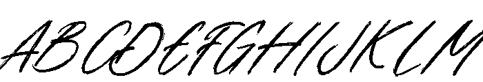 Brigrette Italic Font UPPERCASE
