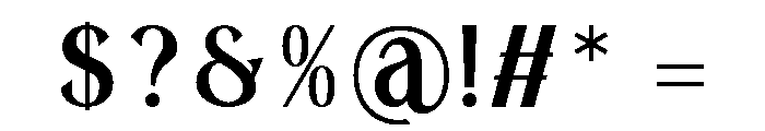 Brigtha-Regular Font OTHER CHARS