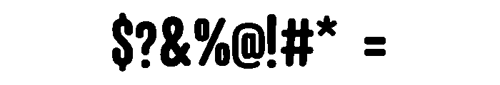 Briklans Condensed Regular Font OTHER CHARS