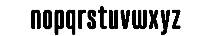 Briklans Condensed Regular Font LOWERCASE