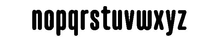 Briklans-CondensedRegular Font LOWERCASE