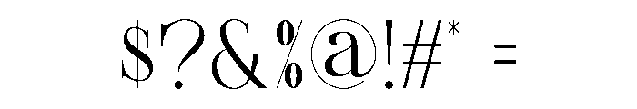 Brilion Font OTHER CHARS
